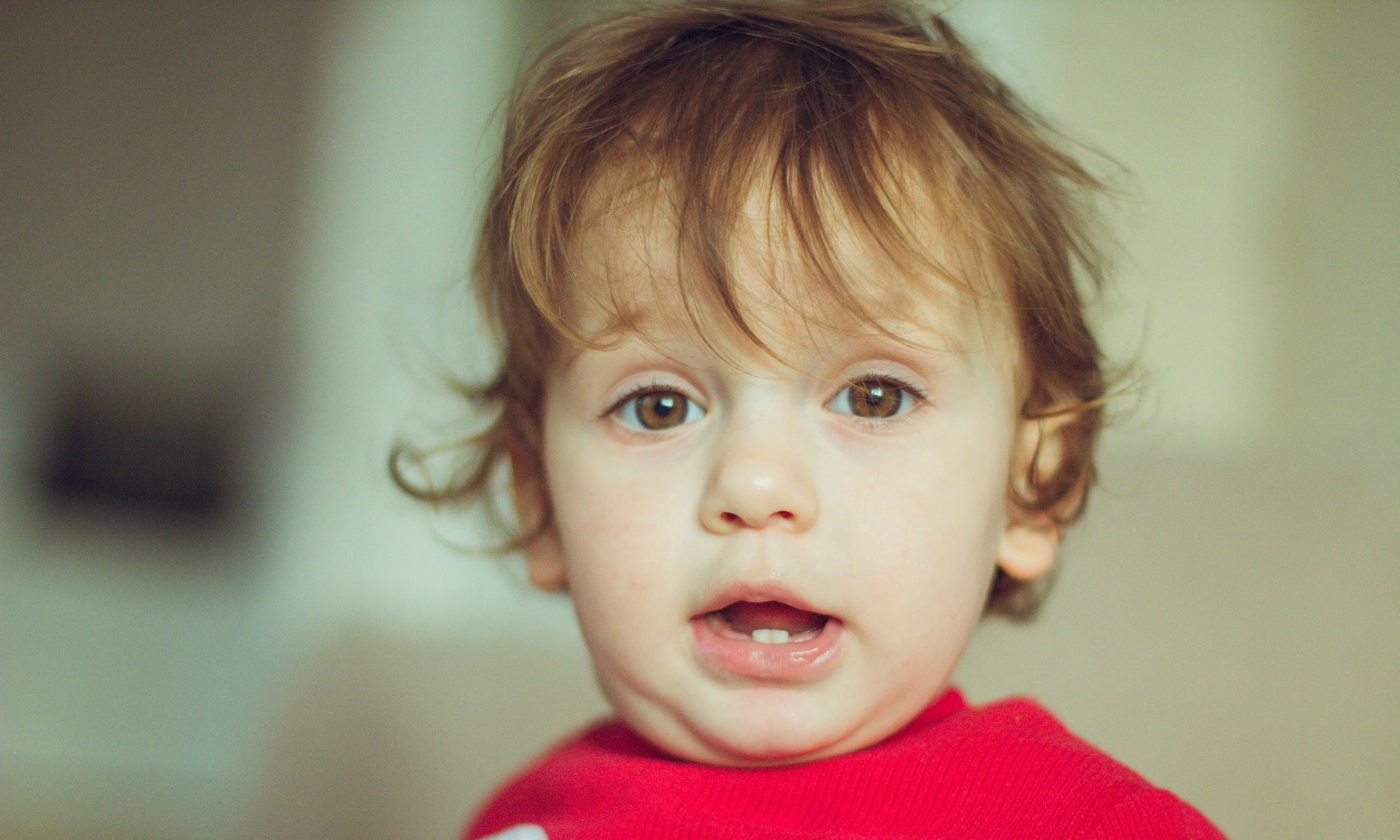 little boy with two teeth.