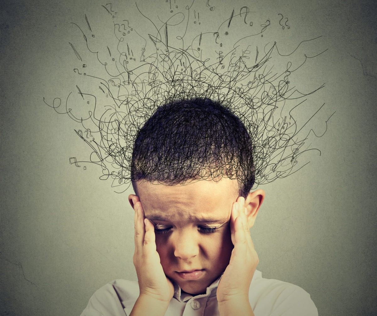 hair coming out of head of a child