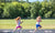 Girls running in tracks