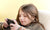 A girl is watching mobile