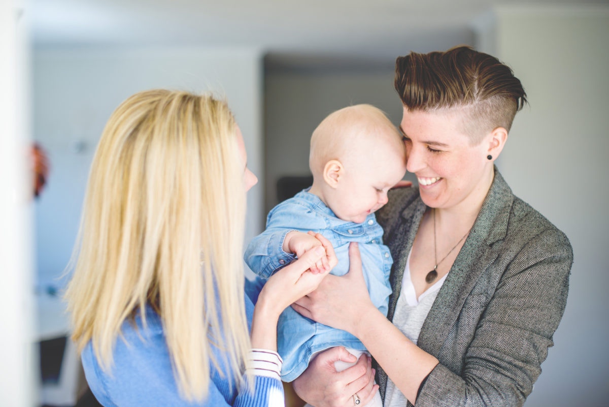 Parents is enjoying their moment with kid