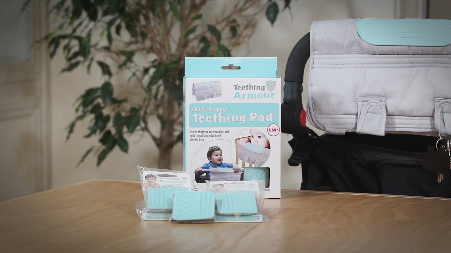 Comercial of teething pad